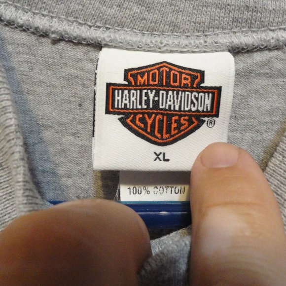 Harley Davidson 100 Years Mock Neck T~Sheldons Harley Mass~Nice~Gently worn - Picture 6 of 6